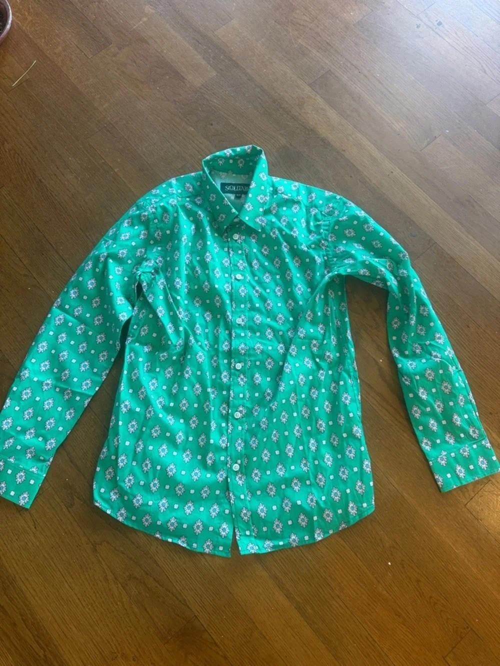 Souleiado girls 100% cotton brand new blouse size 12 youth brand new shirt